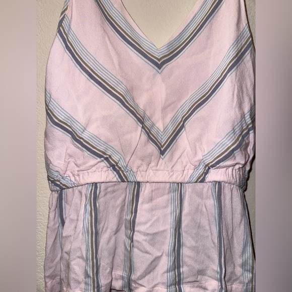 Free People women’s wrap striped pink blouse S like new girly - Picture 5 of 9
